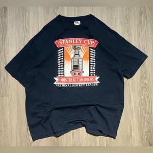Y2k Stanley Cup Montreal Canadiens vintage NHL hockey Graphic Tee 2XL